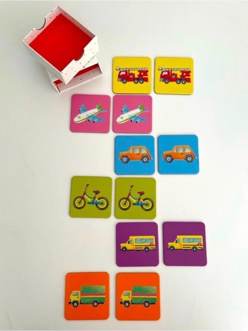 LOVEVERY Vehicle Transportation Matching Game from Investigator Playkit